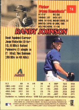 1999 Bowman's Best #74 Randy Johnson Back