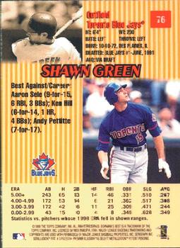 1999 Bowman's Best #76 Shawn Green Back