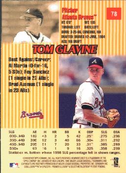 1999 Bowman's Best #78 Tom Glavine Back