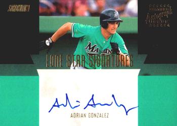 2001 Stadium Club - Lone Star Signatures #LS15 Adrian Gonzalez Front