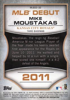 2016 Topps - MLB Debut Gold (Series 2) #MLBD2-32 Mike Moustakas Back