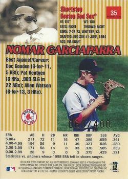 1999 Bowman's Best - Refractors #35 Nomar Garciaparra  Back