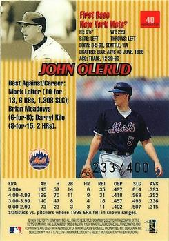 1999 Bowman's Best - Refractors #40 John Olerud  Back