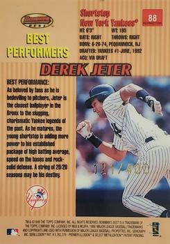 1999 Bowman's Best - Refractors #88 Derek Jeter Back