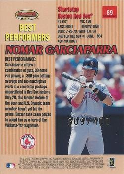 1999 Bowman's Best - Refractors #89 Nomar Garciaparra Back