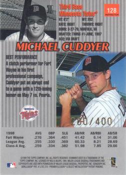 1999 Bowman's Best - Refractors #128 Michael Cuddyer  Back