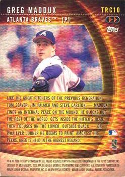 2001 Topps - A Tradition Continues #TRC10 Greg Maddux Back