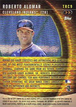 2001 Topps - A Tradition Continues #TRC9 Roberto Alomar Back