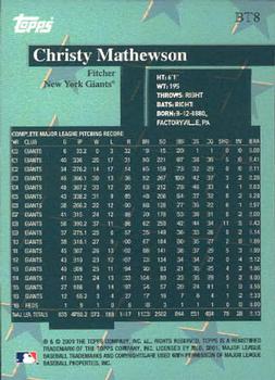 2001 Topps - Before There Was Topps #BT8 Christy Mathewson Back