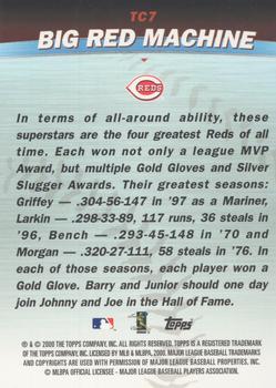 2001 Topps - Combos #TC7 Big Red Machine (Joe Morgan / Ken Griffey Jr. / Barry Larkin / Johnny Bench) Back