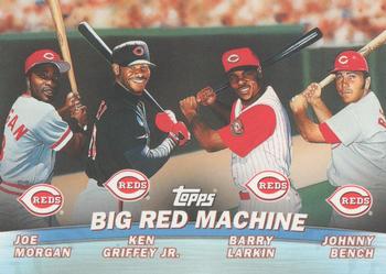 2001 Topps - Combos #TC7 Big Red Machine (Joe Morgan / Ken Griffey Jr. / Barry Larkin / Johnny Bench) Front
