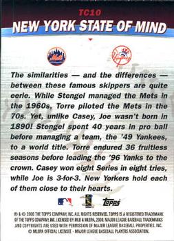 2001 Topps - Combos #TC10 New York State of Mind (Casey Stengel / Joe Torre) Back