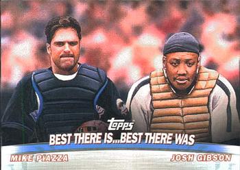 2001 Topps - Combos #TC18 Best There Is...Best There Was (Mike Piazza / Josh Gibson) Front