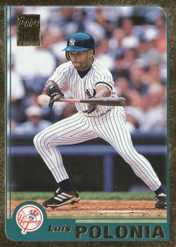 2001 Topps - Gold #42 Luis Polonia Front