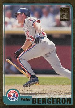 2001 Topps - Gold #54 Peter Bergeron Front