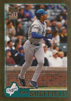 2001 Topps - Gold #145 Gary Sheffield Front
