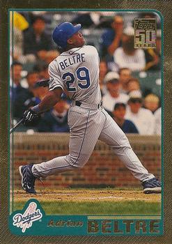 2001 Topps - Gold #166 Adrian Beltre Front