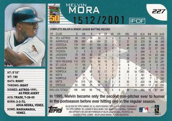 2001 Topps - Gold #227 Melvin Mora Back