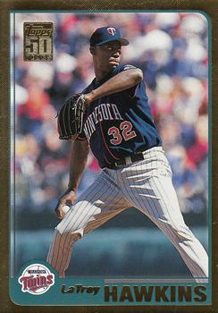 2001 Topps - Gold #296 LaTroy Hawkins Front