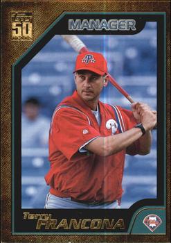 2001 Topps - Gold #347 Terry Francona Front