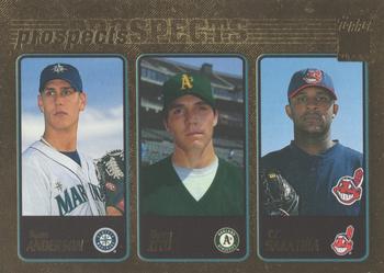 2001 Topps - Gold #363 Ryan Anderson / Barry Zito / CC Sabathia Front
