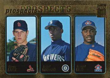 2001 Topps - Gold #370 Chance Caple / Rafael Soriano / Pascual Coco Front