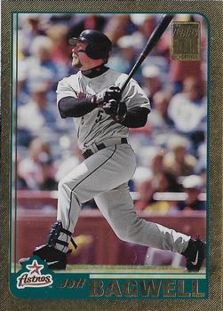 2001 Topps - Gold #407 Jeff Bagwell Front