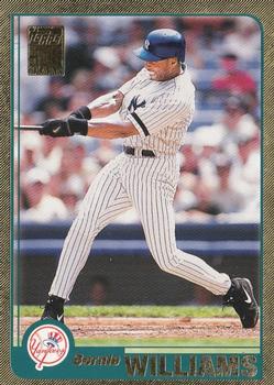 2001 Topps - Gold #521 Bernie Williams Front