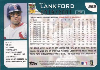 2001 Topps - Gold #588 Ray Lankford Back