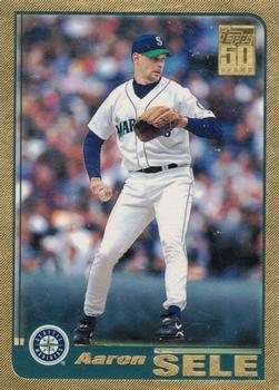 2001 Topps - Gold #606 Aaron Sele Front