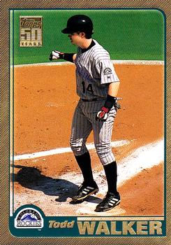 2001 Topps - Gold #637 Todd Walker Front