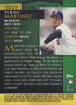 2001 Topps - Golden Anniversary #GA29 Pedro Martinez Back