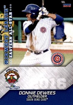 2016 Choice Midwest League All-Stars #07 Donnie Dewees Front