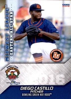 2016 Choice Midwest League All-Stars #16 Diego Castillo Front