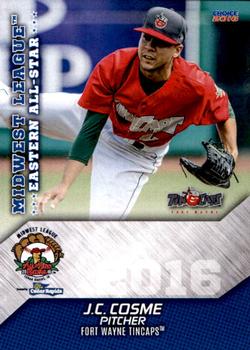 2016 Choice Midwest League All-Stars #19 J.C. Cosme Front