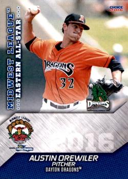 2016 Choice Midwest League All-Stars #35 Austin Orewiler Front