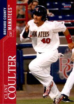 2016 Choice Brevard County Manatees #02 Clint Coulter Front