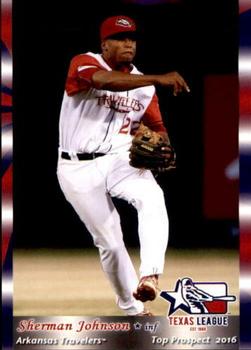 2016 Grandstand Texas League Top Prospects #NNO Sherman Johnson Front