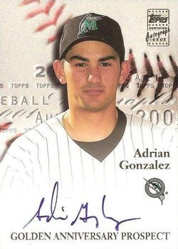 2001 Topps - Golden Anniversary Autographs #GAA-AG Adrian Gonzalez Front