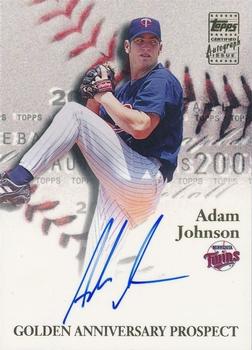 2001 Topps - Golden Anniversary Autographs #GAA-AJ Adam Johnson Front
