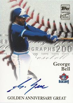 2001 Topps - Golden Anniversary Autographs #GAA-GB George Bell Front