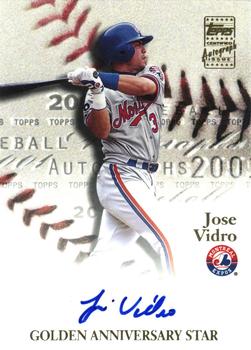2001 Topps - Golden Anniversary Autographs #GAA-JV Jose Vidro Front