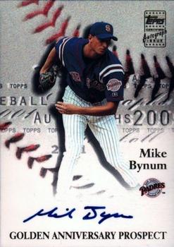 2001 Topps - Golden Anniversary Autographs #GAA-MAB Mike Bynum Front