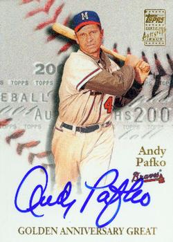 2001 Topps - Golden Anniversary Autographs #GAA-AP Andy Pafko Front