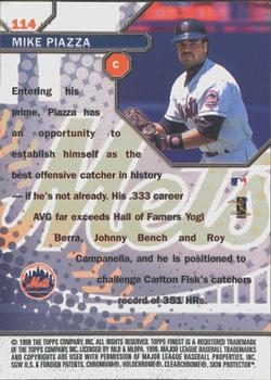 1999 Finest #114 Mike Piazza Back