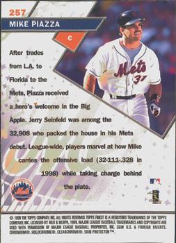 1999 Finest #257 Mike Piazza Back