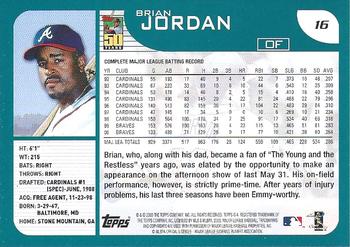 2001 Topps - Home Team Advantage #16 Brian Jordan Back