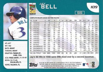 2001 Topps - Home Team Advantage #109 Jay Bell Back