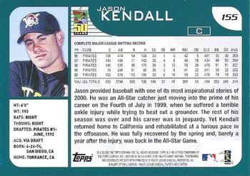 2001 Topps - Home Team Advantage #155 Jason Kendall Back
