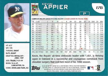 2001 Topps - Home Team Advantage #176 Kevin Appier Back